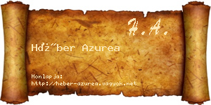 Héber Azurea névjegykártya